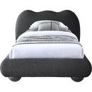  Color_Black  Size_Twin  -- Hyde Black Boucle Fabric Upholstered Twin Bed IMAGE 6