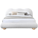  Color_Cream  Size_Queen  -- Hyde Cream Boucle Fabric Upholstered Queen Bed IMAGE 5