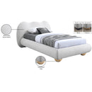  Color_Cream  Size_Twin  -- Hyde Cream Boucle Fabric Upholstered Twin Bed IMAGE 10