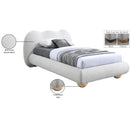 Meridian Hyde Cream Boucle Fabric Twin Bed (3 Boxes) IMAGE 10