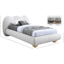  Color_Cream  Size_Twin  -- Hyde Cream Boucle Fabric Upholstered Twin Bed IMAGE 11