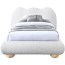  Color_Cream  Size_Twin  -- Hyde Cream Boucle Fabric Upholstered Twin Bed IMAGE 5