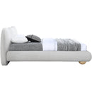  Color_Cream  Size_Twin  -- Hyde Cream Boucle Fabric Upholstered Twin Bed IMAGE 7