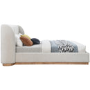 Meridian Jardin Cream Boucle Fabric King Bed (3 Boxes) IMAGE 5