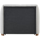 Meridian Jardin Cream Boucle Fabric Twin Bed (3 Boxes) IMAGE 4