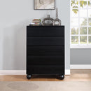  Color_Black -- Meridian Kent 5 Drawer Chest IMAGE 2