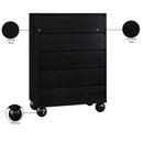  Color_Black -- Meridian Kent 5 Drawer Chest IMAGE 9