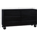  Color_Black -- Meridian Kent 6 Drawer Dresser IMAGE 12