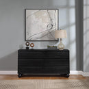  Color_Black -- Meridian Kent 6 Drawer Dresser IMAGE 2