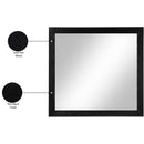 Meridian Kent Black Ash Wood Mirror IMAGE 5