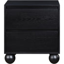 Color_Black -- Meridian Kent 2 Drawer Nightstand IMAGE 3