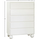  Color_Cream -- Kent Cream Ash Wood Chest IMAGE 10