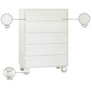  Color_Cream -- Kent Cream Ash Wood Chest IMAGE 9