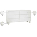  Color_Cream -- Kent Cream Ash Wood Dresser IMAGE 11