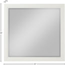  Meridian Kent Cream Ash Wood Mirror IMAGE 6