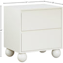  Color_Cream -- Kent Cream Ash Wood Nightstand IMAGE 10