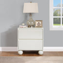  Color_Cream -- Kent Cream Ash Wood Nightstand IMAGE 2