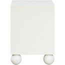  Color_Cream -- Kent Cream Ash Wood Nightstand IMAGE 5