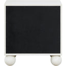  Color_Cream -- Kent Cream Ash Wood Nightstand IMAGE 6