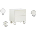  Color_Cream -- Kent Cream Ash Wood Nightstand IMAGE 9