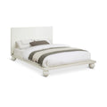  Color_Cream Size_Queen -- Kent Cream Ash Wood Queen Bed IMAGE 1