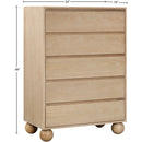  Color_Natural -- Kent Natural Ash Wood Chest IMAGE 10