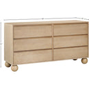  Color_Natural -- Kent Natural Ash Wood Dresser IMAGE 12