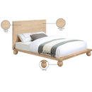  Color_Natural  Size_King  -- Kent Natural Ash Wood King Bed IMAGE 8