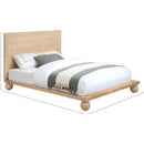  Color_Natural  Size_King  -- Kent Natural Ash Wood King Bed IMAGE 9