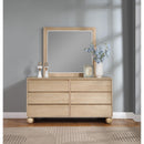  Meridian Kent Natural Ash Wood Mirror IMAGE 2