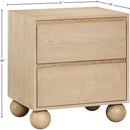  Color_Natural -- Kent Natural Ash Wood Nightstand IMAGE 10