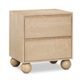  Color_Natural -- Kent Natural Ash Wood Nightstand IMAGE 1