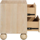  Color_Natural -- Kent Natural Ash Wood Nightstand IMAGE 4
