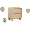  Color_Natural -- Kent Natural Ash Wood Nightstand IMAGE 9