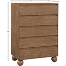  Color_Walnut -- Kent Walnut Ash Wood Chest IMAGE 10