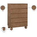  Color_Walnut -- Kent Walnut Ash Wood Chest IMAGE 9
