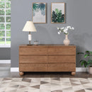  Color_Walnut -- Kent Walnut Ash Wood Dresser IMAGE 2
