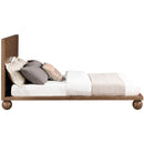  Color_Walnut  Size_King  -- Kent Walnut Ash Wood King Bed IMAGE 3