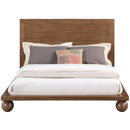  Color_Walnut  Size_King  -- Kent Walnut Ash Wood King Bed IMAGE 4