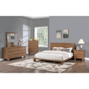  Color_Walnut  Size_King  -- Kent Walnut Ash Wood King Bed IMAGE 8