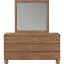  Meridian Kent Walnut Ash Wood Mirror IMAGE 5