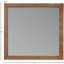  Meridian Kent Walnut Ash Wood Mirror IMAGE 7