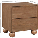  Color_Walnut -- Kent Walnut Ash Wood Nightstand IMAGE 10