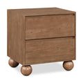 Color_Walnut -- Kent Walnut Ash Wood Nightstand IMAGE 1