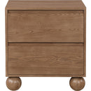  Color_Walnut -- Kent Walnut Ash Wood Nightstand IMAGE 3