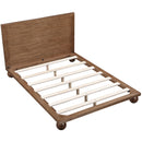  Color_Walnut  Size_Queen  -- Kent Walnut Ash Wood Queen Bed IMAGE 7