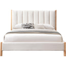  Color_Cream/ Natural Size_Full -- Kona Cream Fabric Upholstered Full Bed IMAGE 3