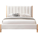 Meridian Kona Cream Polyester Fabric Queen Bed IMAGE 3