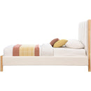  Color_Cream/ Natural  Size_Twin  -- Kona Cream Fabric Upholstered Twin Bed IMAGE 4