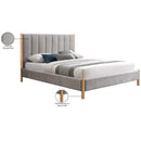  Color_Grey/ Natural  Size_Full  -- Kona Grey Fabric Upholstered Full Bed IMAGE 8